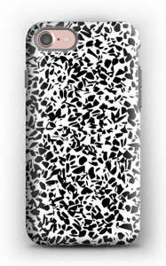 Grafisk Terazzo i svart og hvit deksel IPhone 7 tough