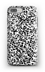 Grafisk Terazzo i svart og hvit deksel IPhone 7 Plus tough