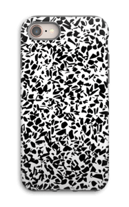 Grafisk Terazzo i svart og hvit deksel IPhone 8 tough