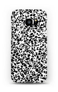 Grafisk Terazzo i svart og hvit deksel Galaxy S7 Edge