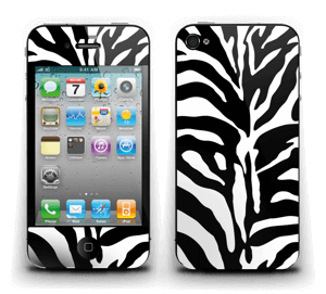 Zebra preto e branco Skin IPhone 4/4s