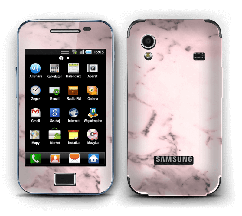 Pink marble  Skin Galaxy Ace