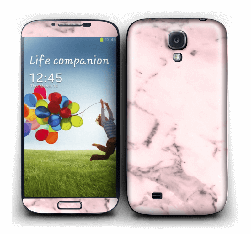 Pink marble Skin Galaxy S4
