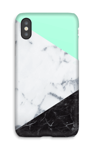 Mint Marmer hoesje IPhone X