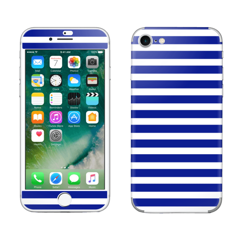 Riscas azuis Skin IPhone 7
