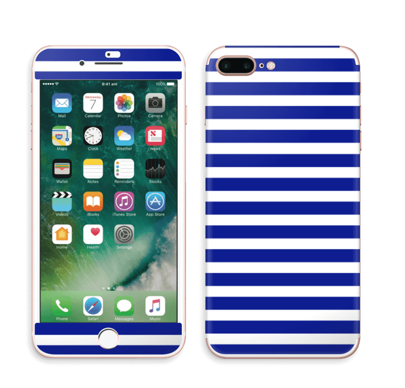 Riscas azuis Skin IPhone 7 Plus