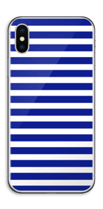 Riscas azuis Skin IPhone X