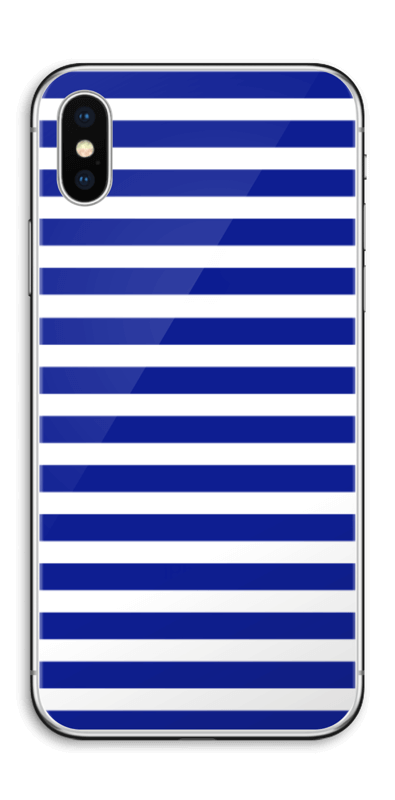 Riscas azuis Skin IPhone X