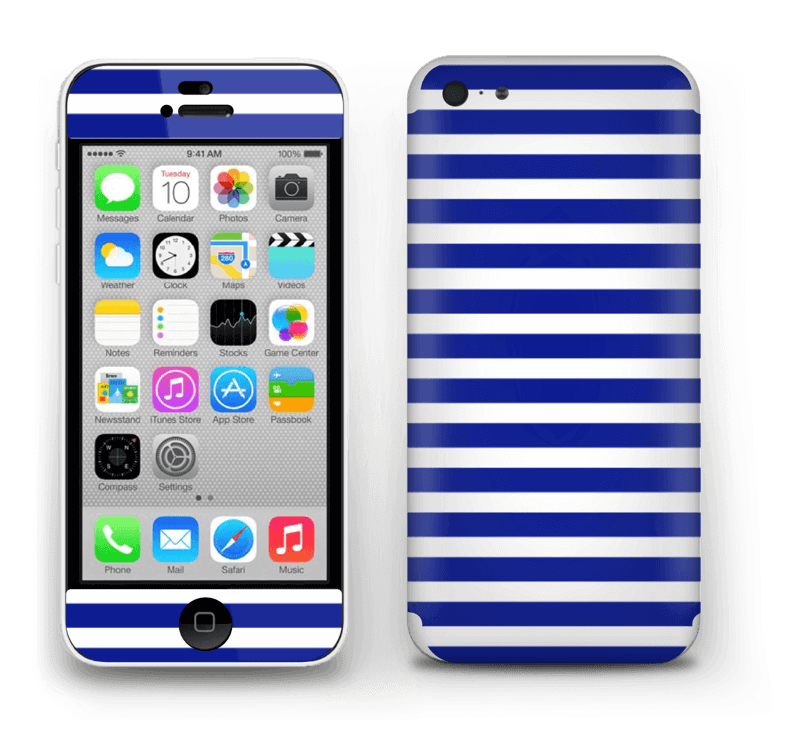 Riscas azuis Skin IPhone 5c