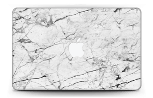White marble skin for your MacBook Air 11”, make it custom by adding your name or logo