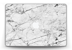 White marble skin for your MacBook Pro 13” -2015, make it custom by adding your name or logo