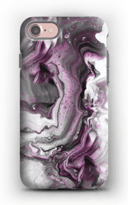 Paars patroon hoesje IPhone 7 tough