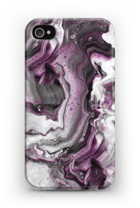 Paars patroon hoesje IPhone 4/4s