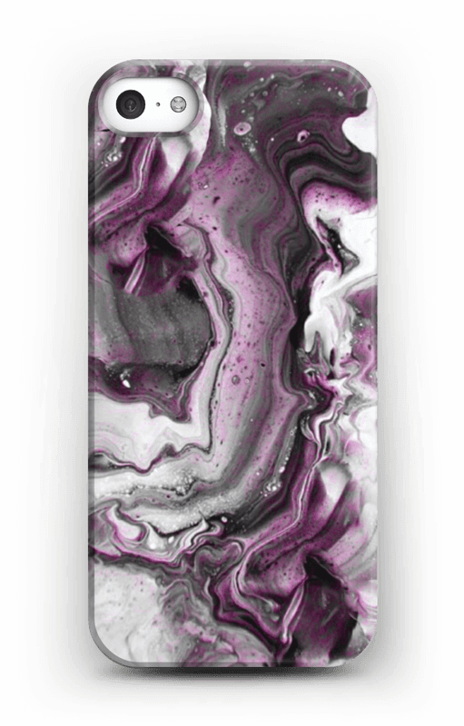 Paars patroon hoesje IPhone SE