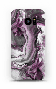 Paars patroon hoesje Galaxy S7 Edge