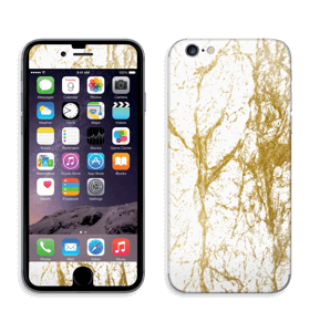 Branco e Dourado Skin IPhone 6/6s