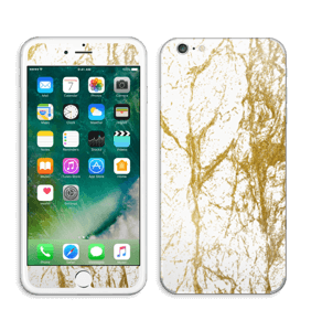 Branco e Dourado Skin IPhone 6 Plus