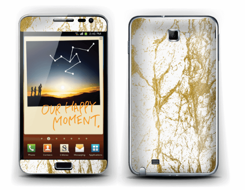 Lovely gold and white design for your skin, add your own personal touch with your name.