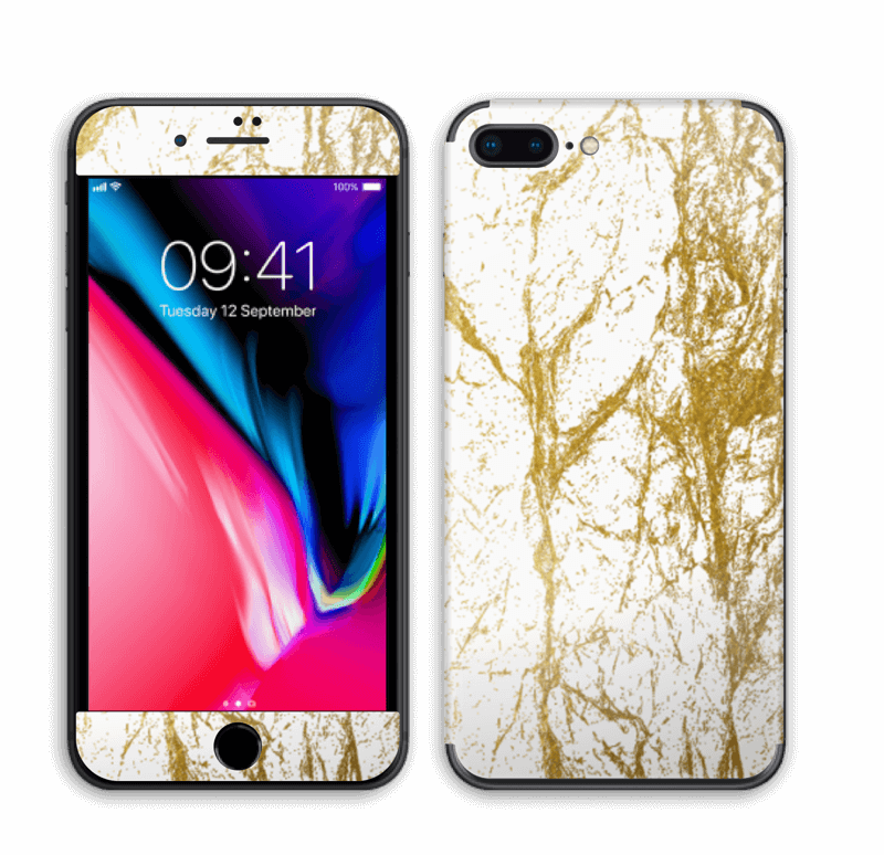 Gull og Hvitt Skin IPhone 8 Plus