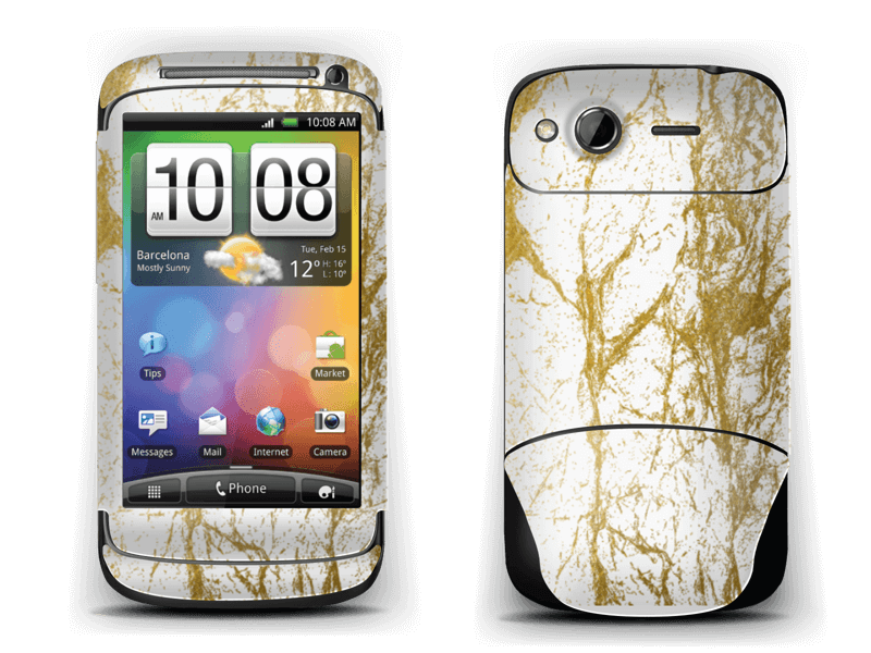 This awesome gold and white design looks perfect on a skin and also make it custom by adding your name