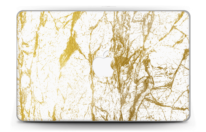 Kultainen ja valkoinen tarrakuori MacBook Air 11”