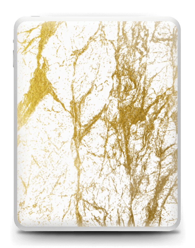 Lovely gold and white design for your skin, add your own personal touch with your name.