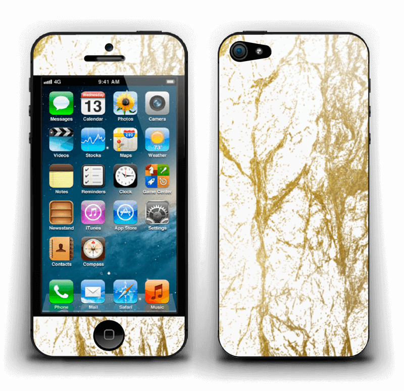 Lovely gold and white design for your skin, add your own personal touch with your name.