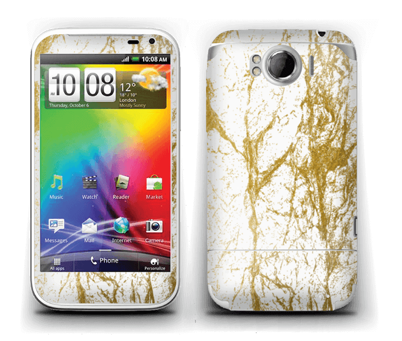 Lovely gold and white design for your skin, add your own personal touch with your name.