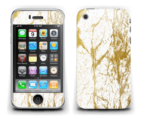 Branco e Dourado Skin IPhone 3G/3GS