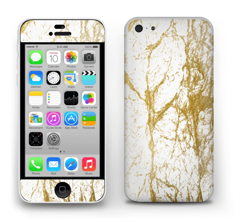 Lovely gold and white design for your skin, add your own personal touch with your name.