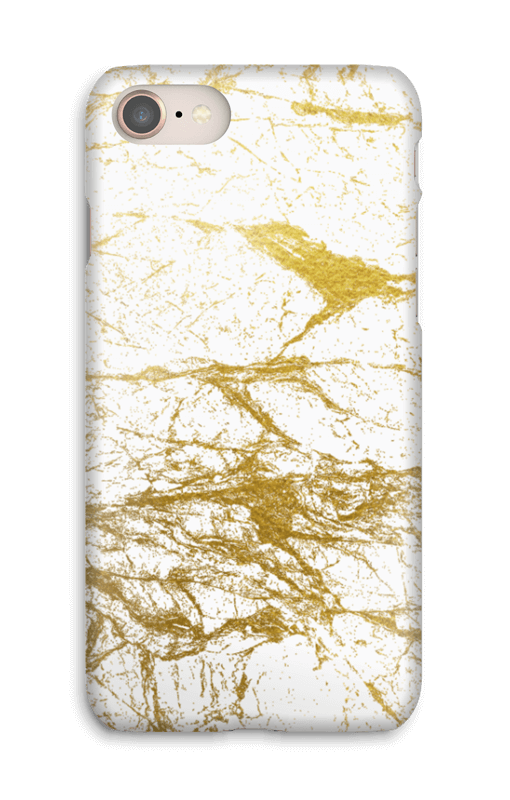 Branco e Dourado Capa IPhone 8