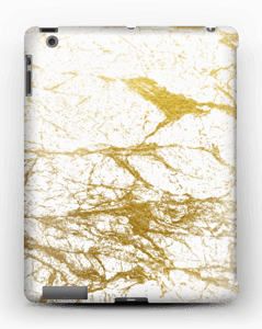Branco e Dourado Capa IPad 4/3/2