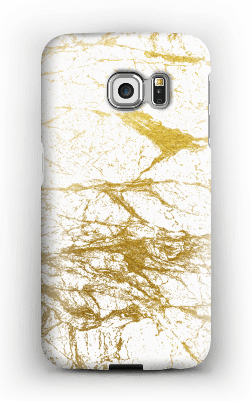Kultainen ja valkoinen kuoret Galaxy S6 Edge