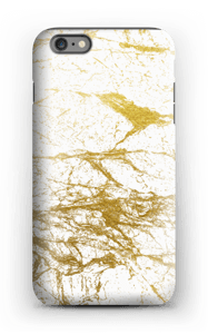 Goud en wit hoesje IPhone 6 Plus tough