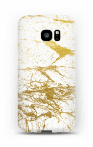 Goud en wit hoesje Galaxy S7 Edge