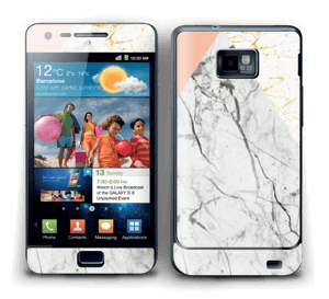 Gold, white marble and pastel skin. Such a perfect and simple match. Make it custom by adding your name or logo.