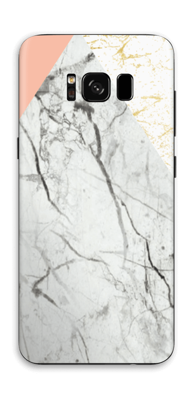 Marmor, rosa og gull Skin Galaxy S8
