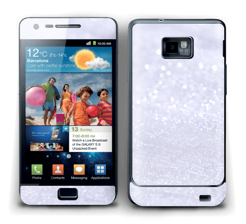Paillettes Skin Galaxy S2