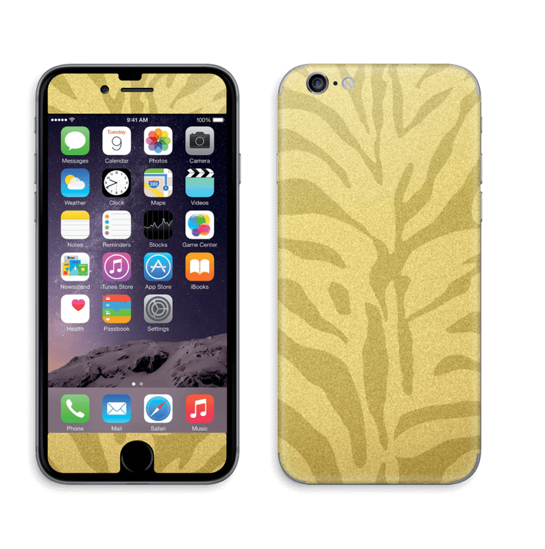 Zebra dourada Skin IPhone 6/6s