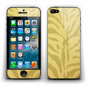 Zebra dourada Skin IPhone 5