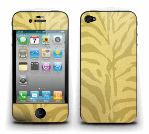 Zebra dourada Skin IPhone 4/4s