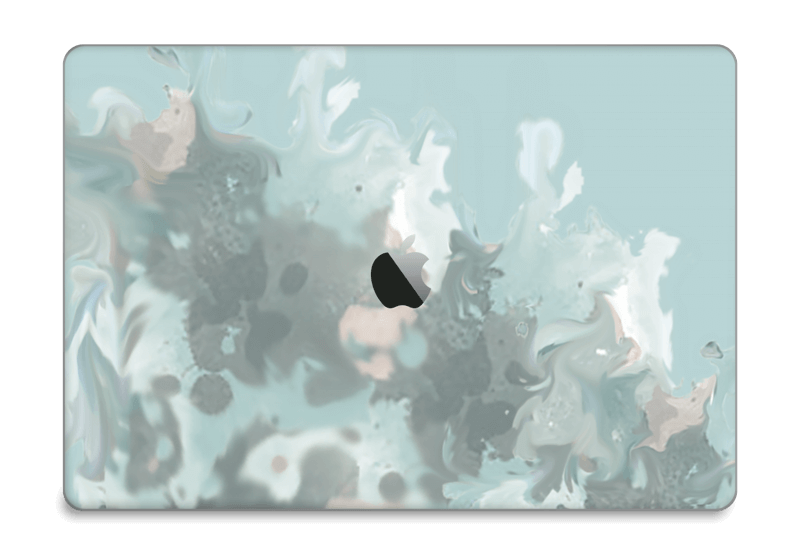 Turkoosi pastellipläjäys tarrakuori MacBook Pro 15” 2016-