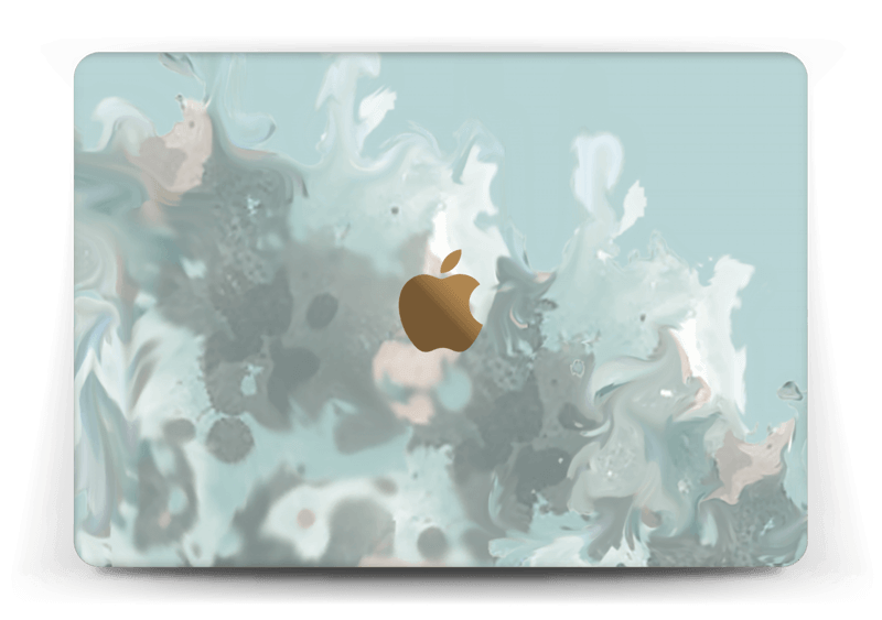 Turkoosi pastellipläjäys tarrakuori MacBook 12”