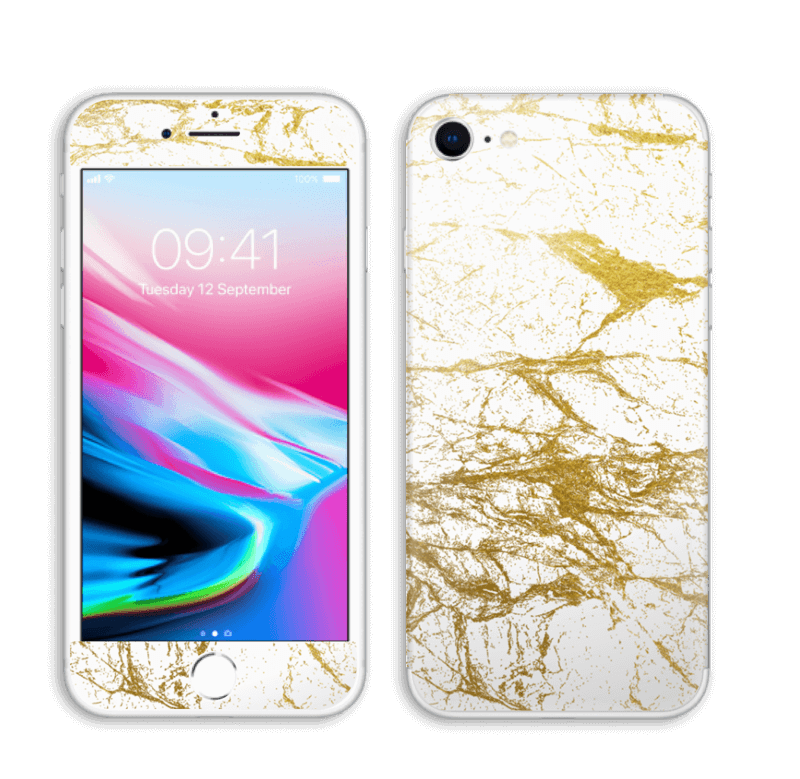 Hvitt og gull Skin IPhone 8