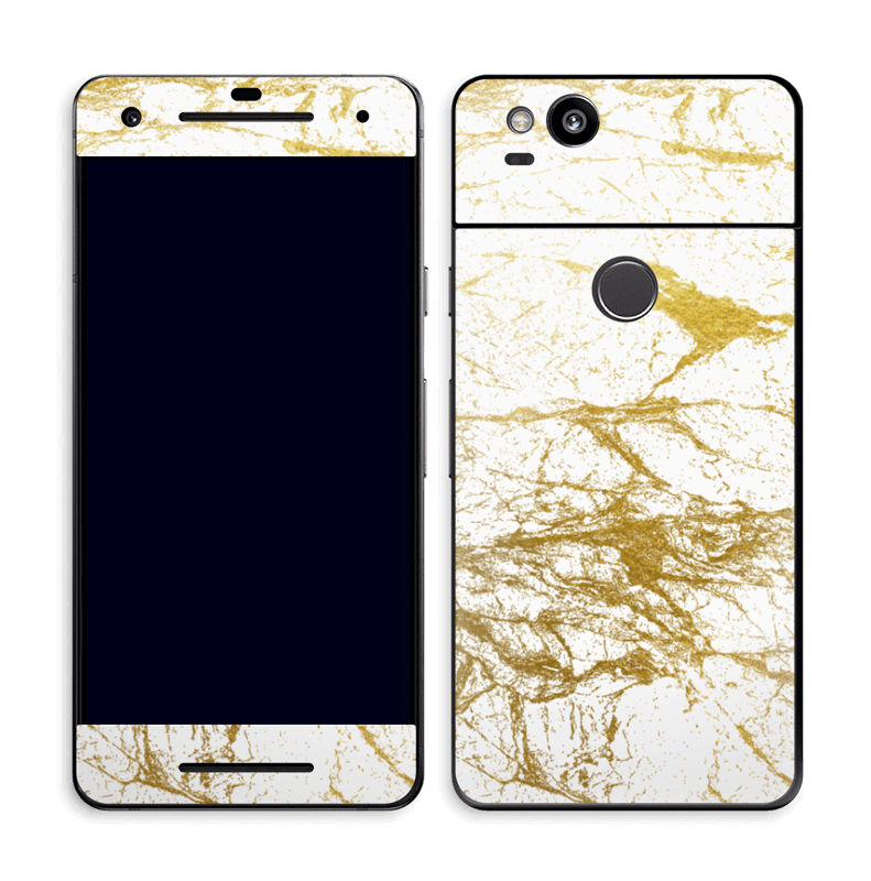 Hvitt og gull Skin Pixel 2