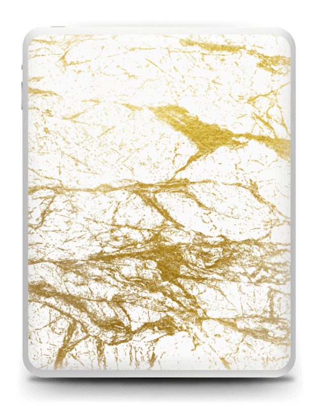 Hvitt og gull Skin IPad 1