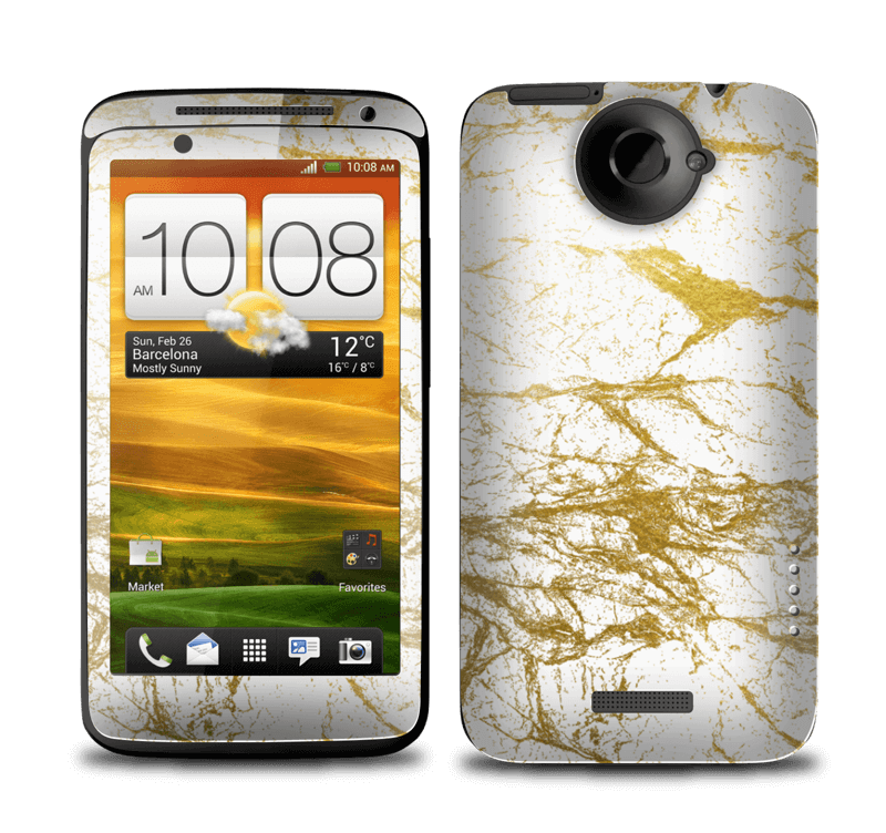 Hvitt og gull Skin One X