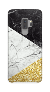 Golden, black and white