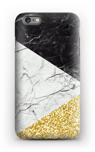 Svart Hvitt Gull deksel IPhone 6 Plus tough