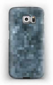 Sininen pikseli kuoret Galaxy S6 Edge